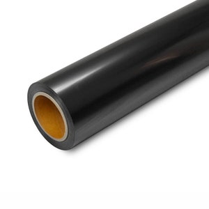 Vinyl film &quot;Black color&quot; Gloss Width: 123cm Glossy Film for window and glass