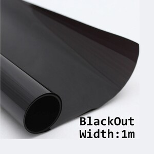 Schwarze Tönungsfolie, Sonnenschutzfolie, Sonnenschutzfolie, ""BlackOut", Breite:100cm ."
