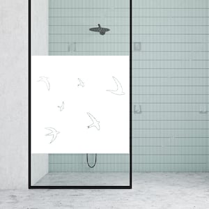 Window Privacy Film 43 White Decorative Frosted Film Etched GlassFilm Privacy Sandblasting