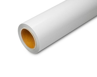 Film vinyle "Blanc couleur" Mat Laize : 123cm Film Vinyle mat