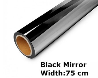 Black Mirror Window Film, Window Reflective Film, Tinting Film Eligance 20, 80% ELIGANCE, width:75cm