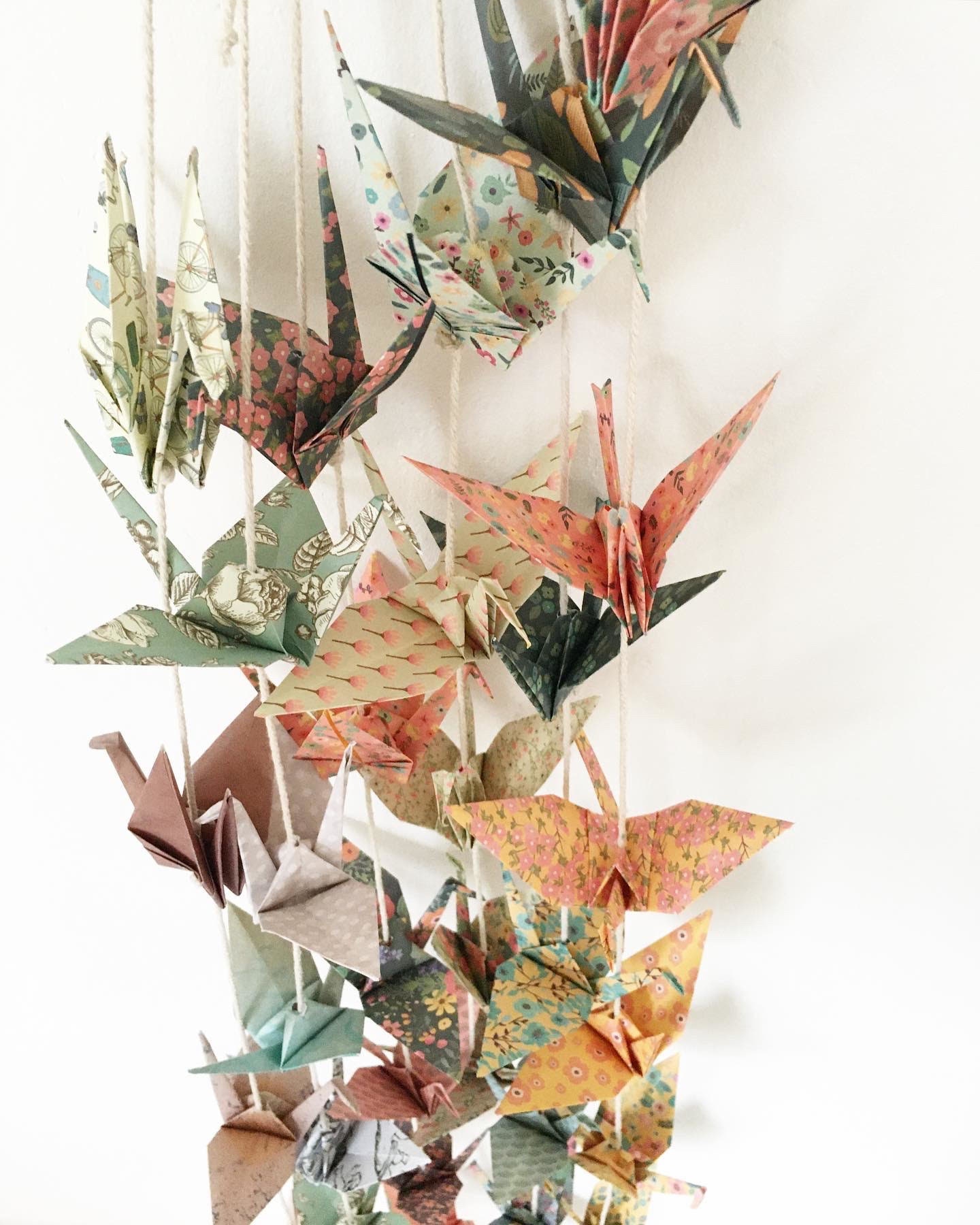 Origami Crane Garland Etsy