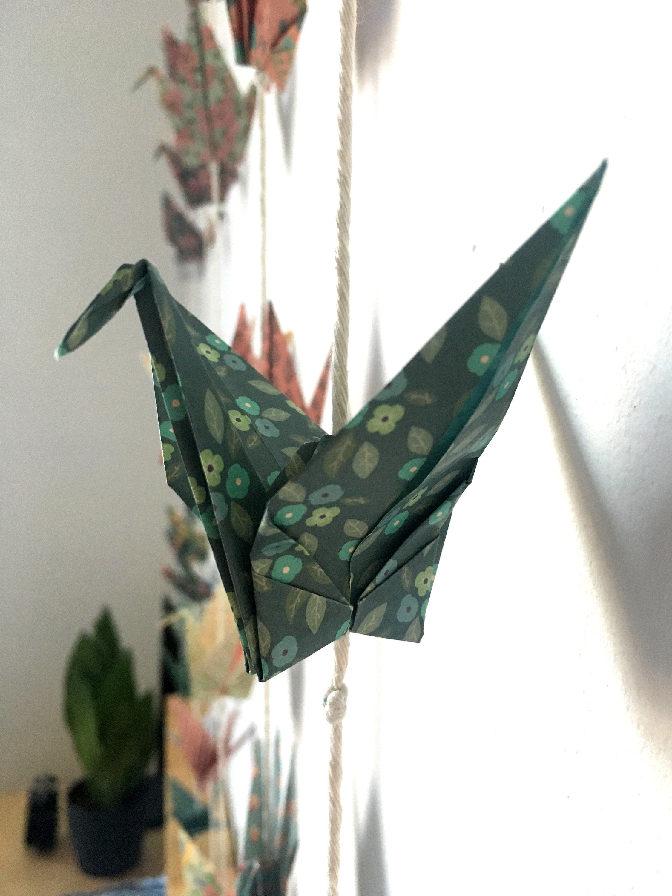 Origami Crane Garland Etsy