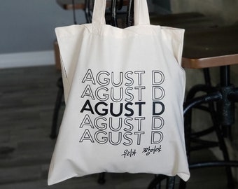 Agust D Handwritten "We are the best" Tote Bag