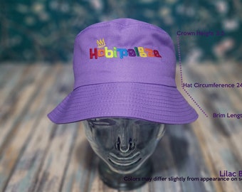 Hobipalooza Bucket Hat / White & Holographic Available now