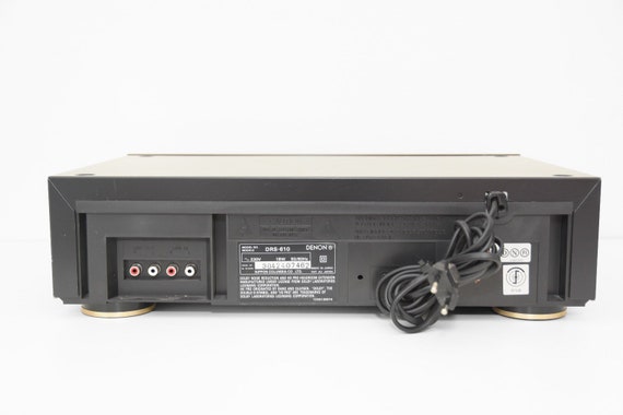 Denon DRS-610 Front Loading Cassette Deck in the Black Finish