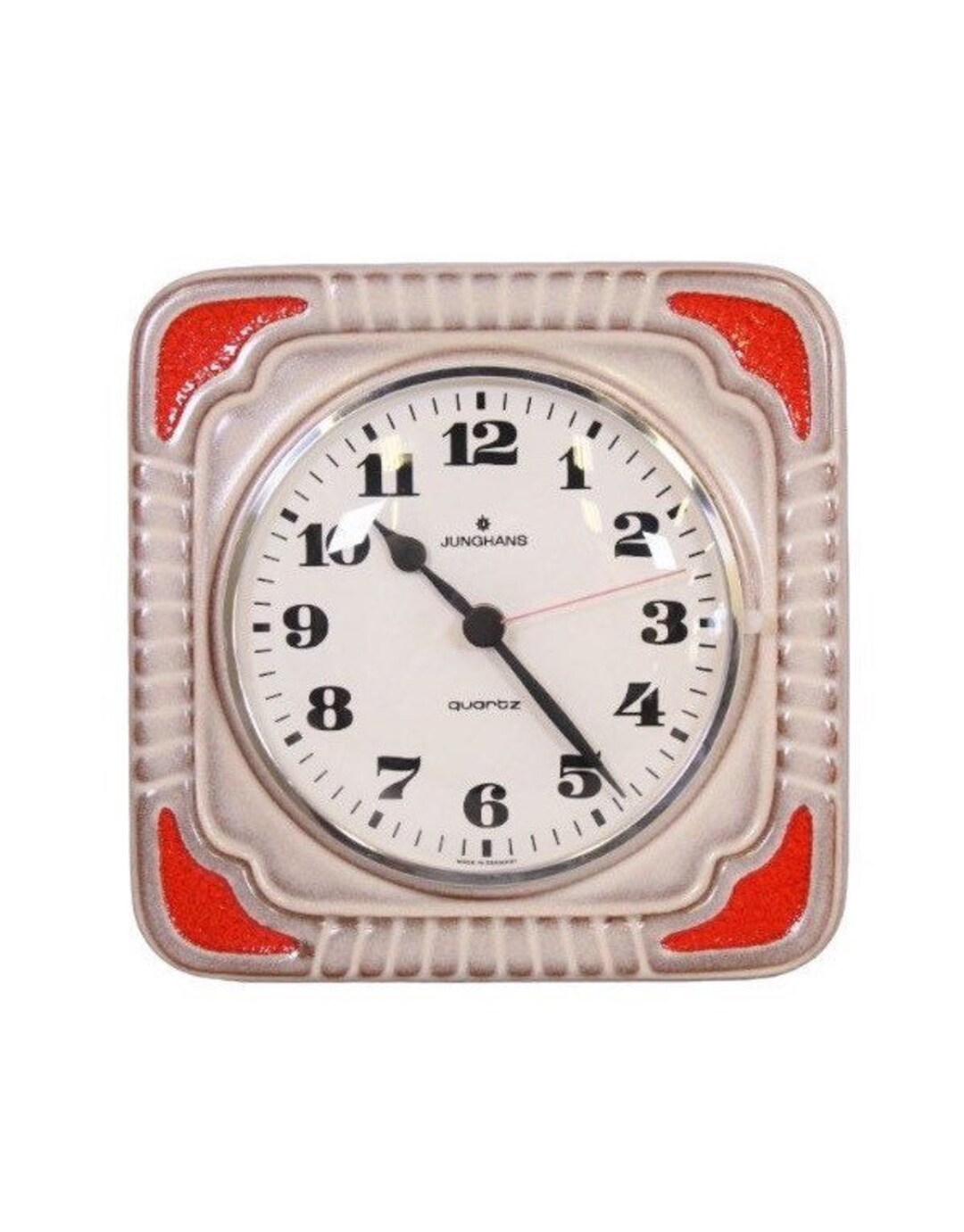 Vintage Ceramic Wall Clock Manufactured by the German Etsy