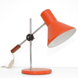 Vintage Orange Table Lamp, the Netherlands, 1960s
