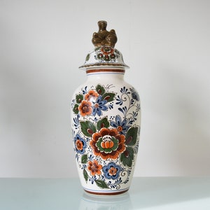 Royal polychrome handmade Delft porcelain