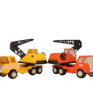 Set of 2 TONKA Kraanwagen, TONKA Vintage.
