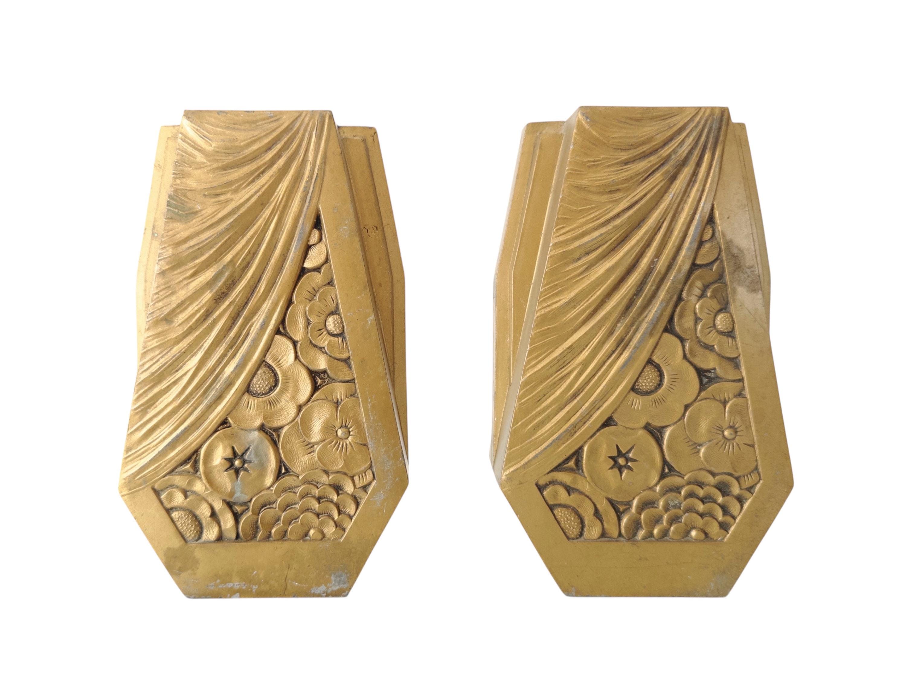 M Depose Model 610 Set of 2 Art Deco Art Nouveau Vase 