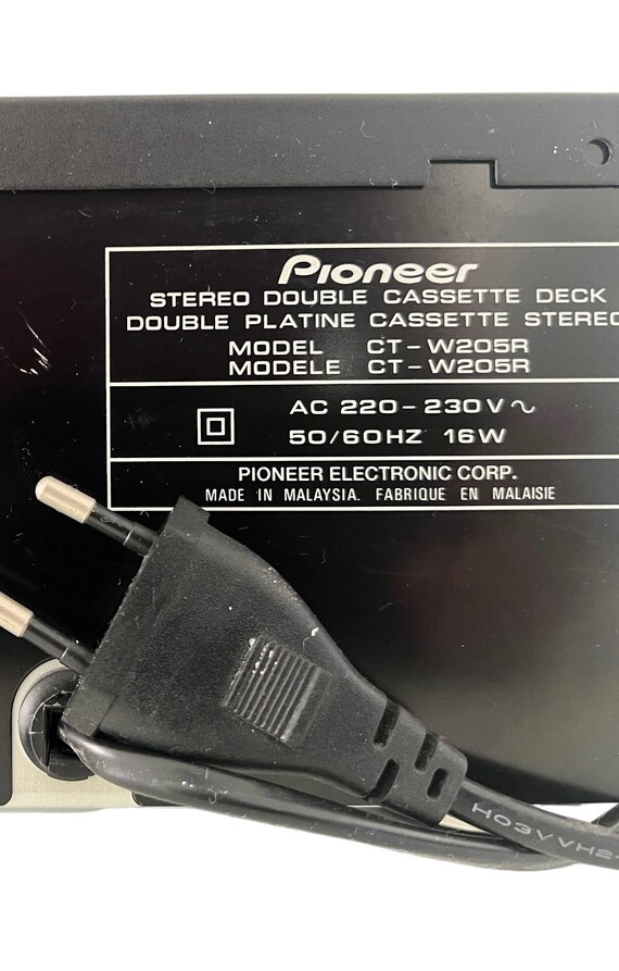 Pioneer CT-W205R Casette Deck - Etsy Pioneer CT-W205R Casette Deck - Etsy