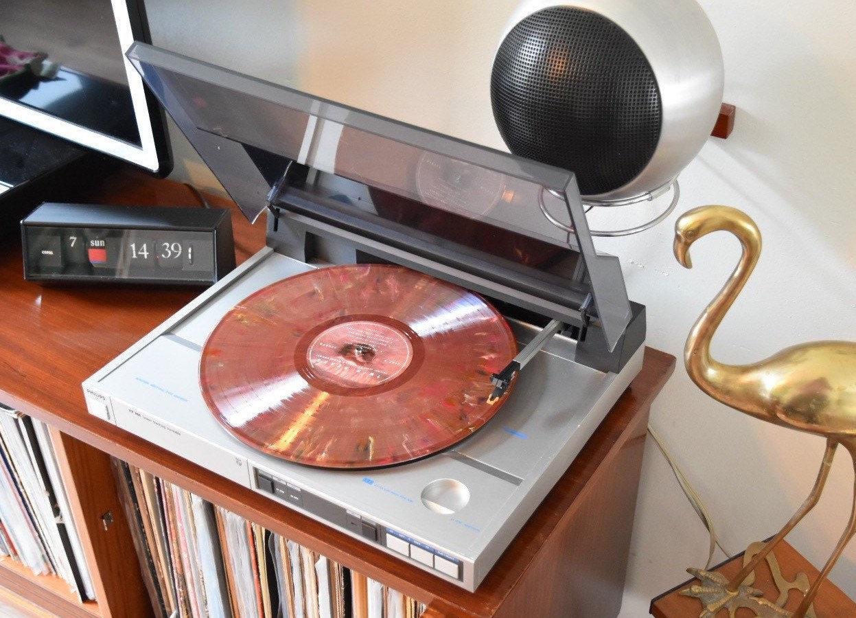 Vintage Philips Record Player - Etsy