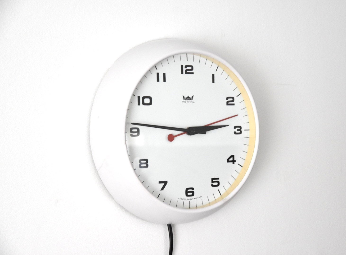 Smiths Astral Vintage School Clock C70s Wall Clock