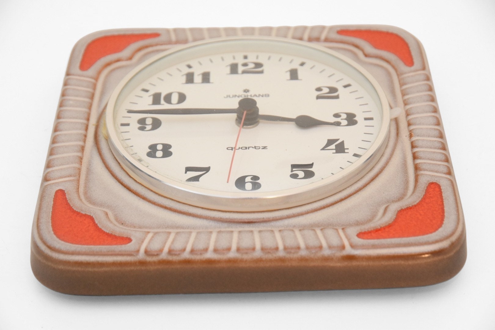 Vintage Ceramic Wall Clock Manufactured by the German Etsy
