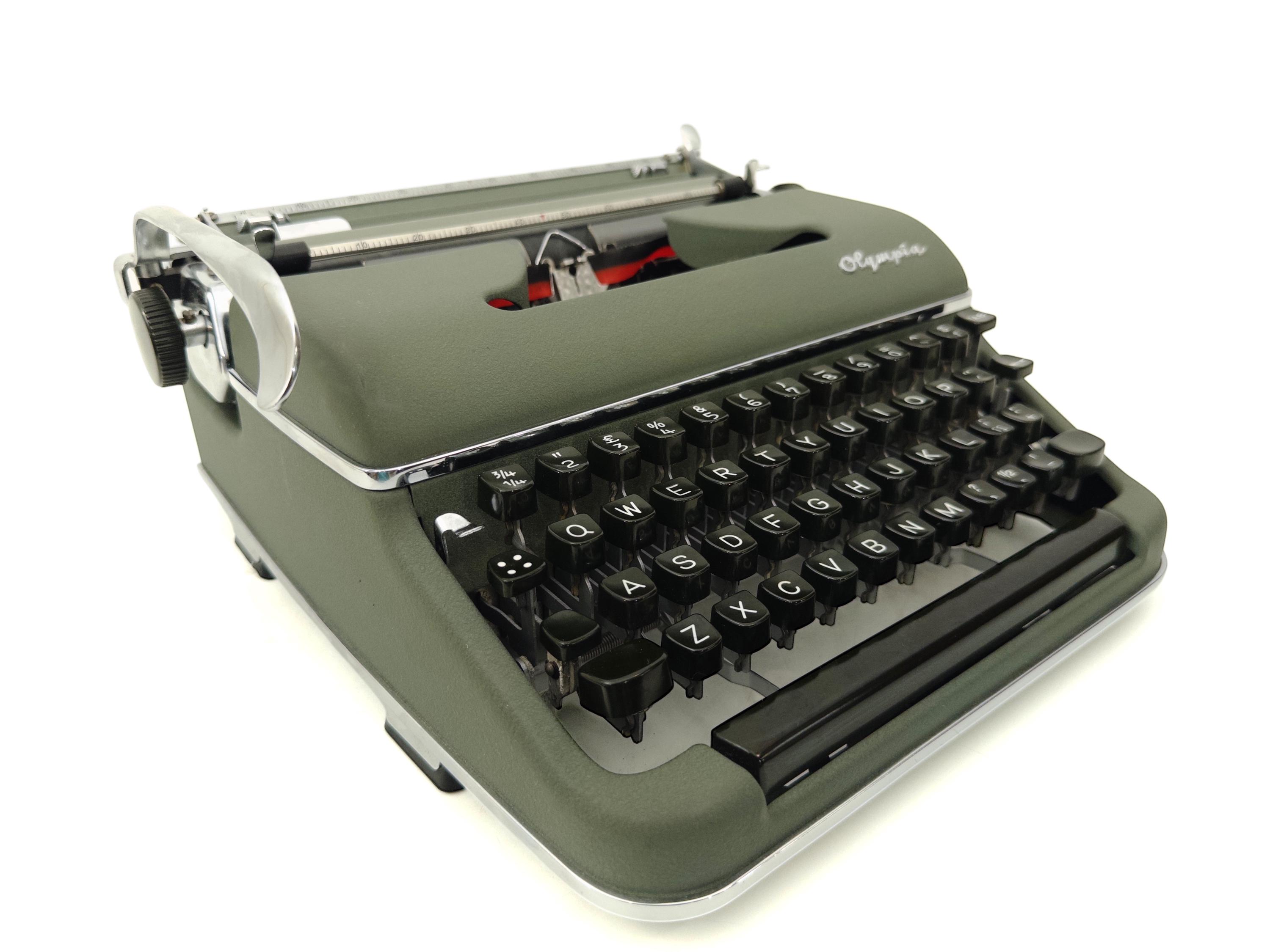 オリンピア SM 3、改良型タイプライター - 動作確認済み + 新品リボン