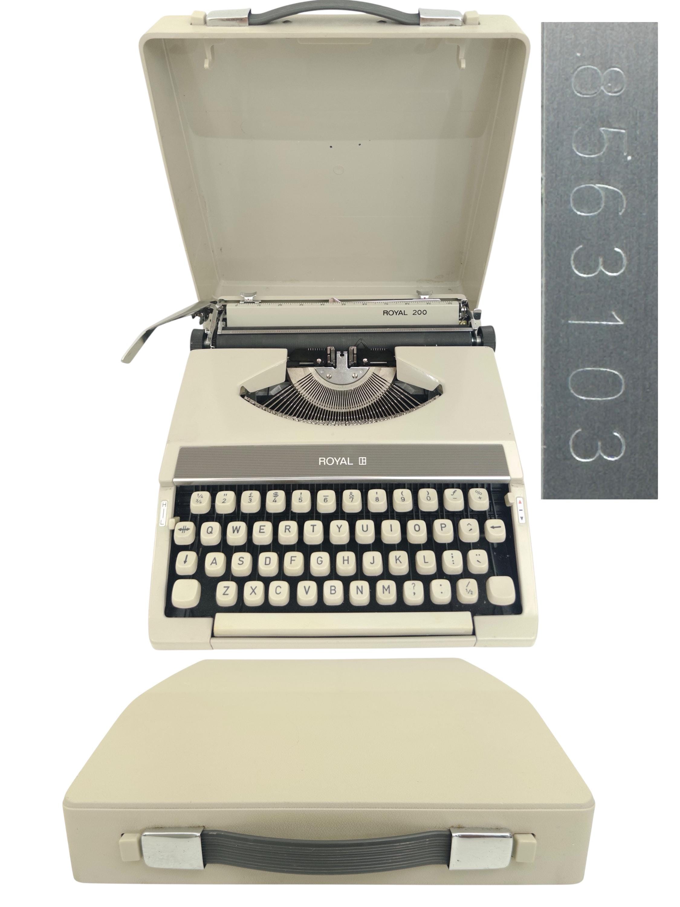 Royal 200、改良型タイプライター - 動作 + 新しいリボン 1970 年代頃