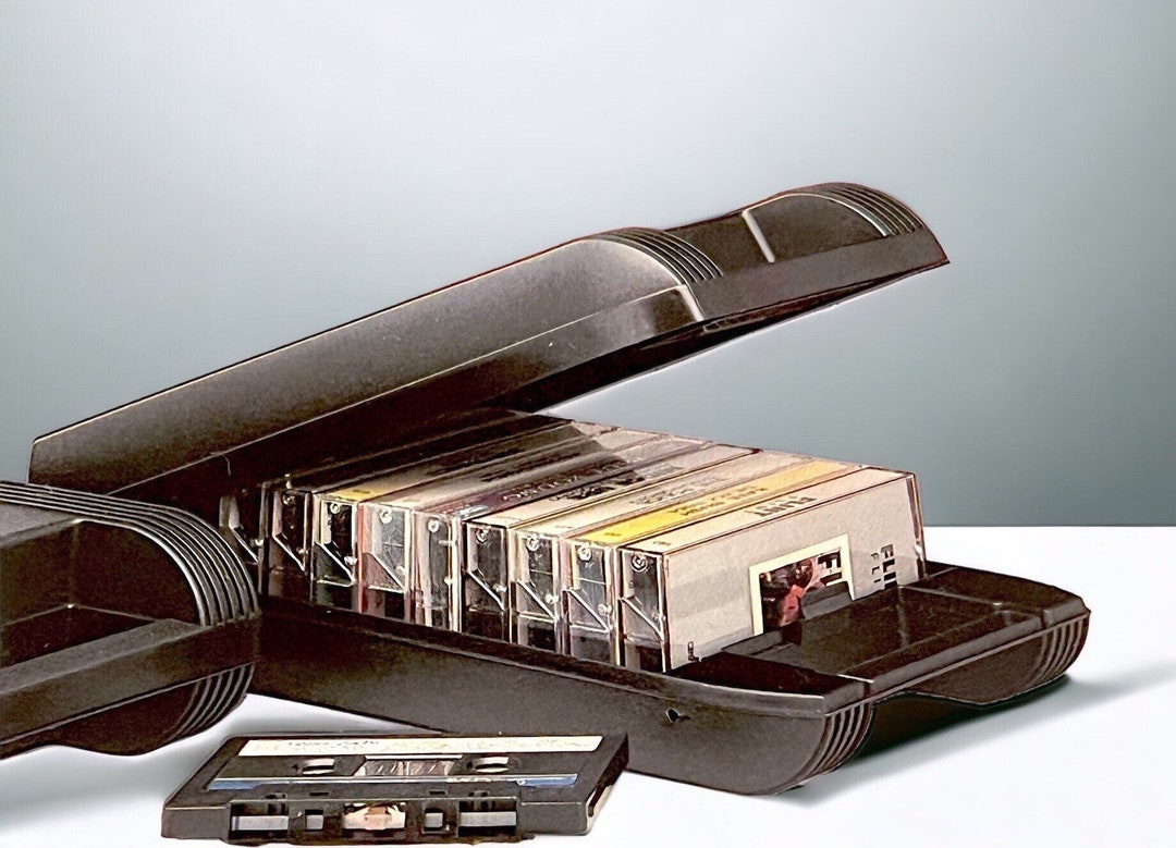 Cassette Storage Box 12 Cassettes Etsy