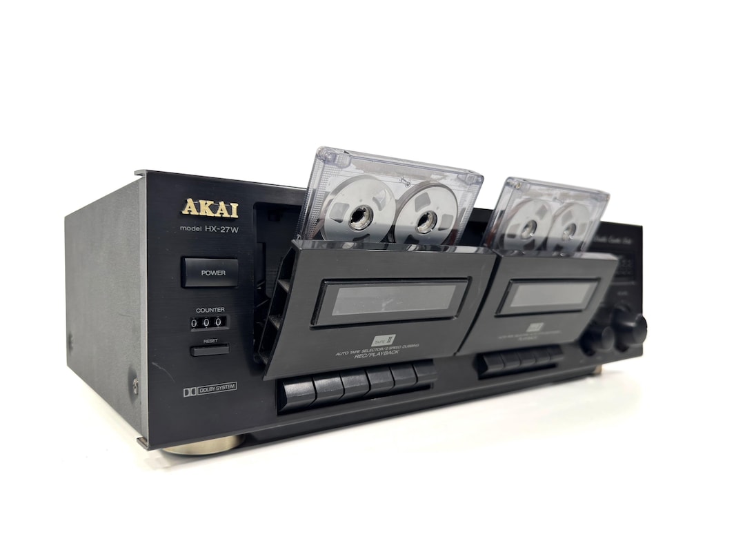 Akai HX-27W Double Cassette Deck (1991-96) - Etsy Norway