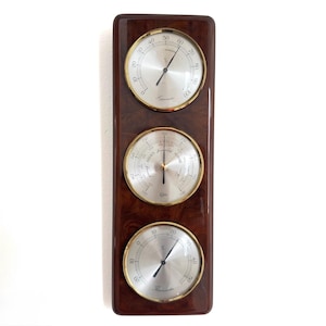 Vintage Barigo weerstation - barometer, thermometer en hygrometer, Duitsland.