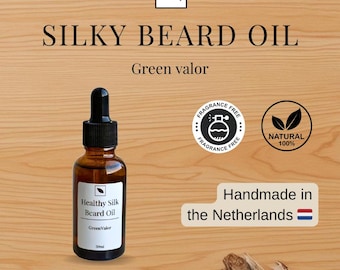 Seidiges Bartöl - Natürliches Jojoba, Argan & Traubenkern (30ml)