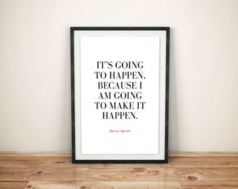 Suits Quote Poster Etsy
