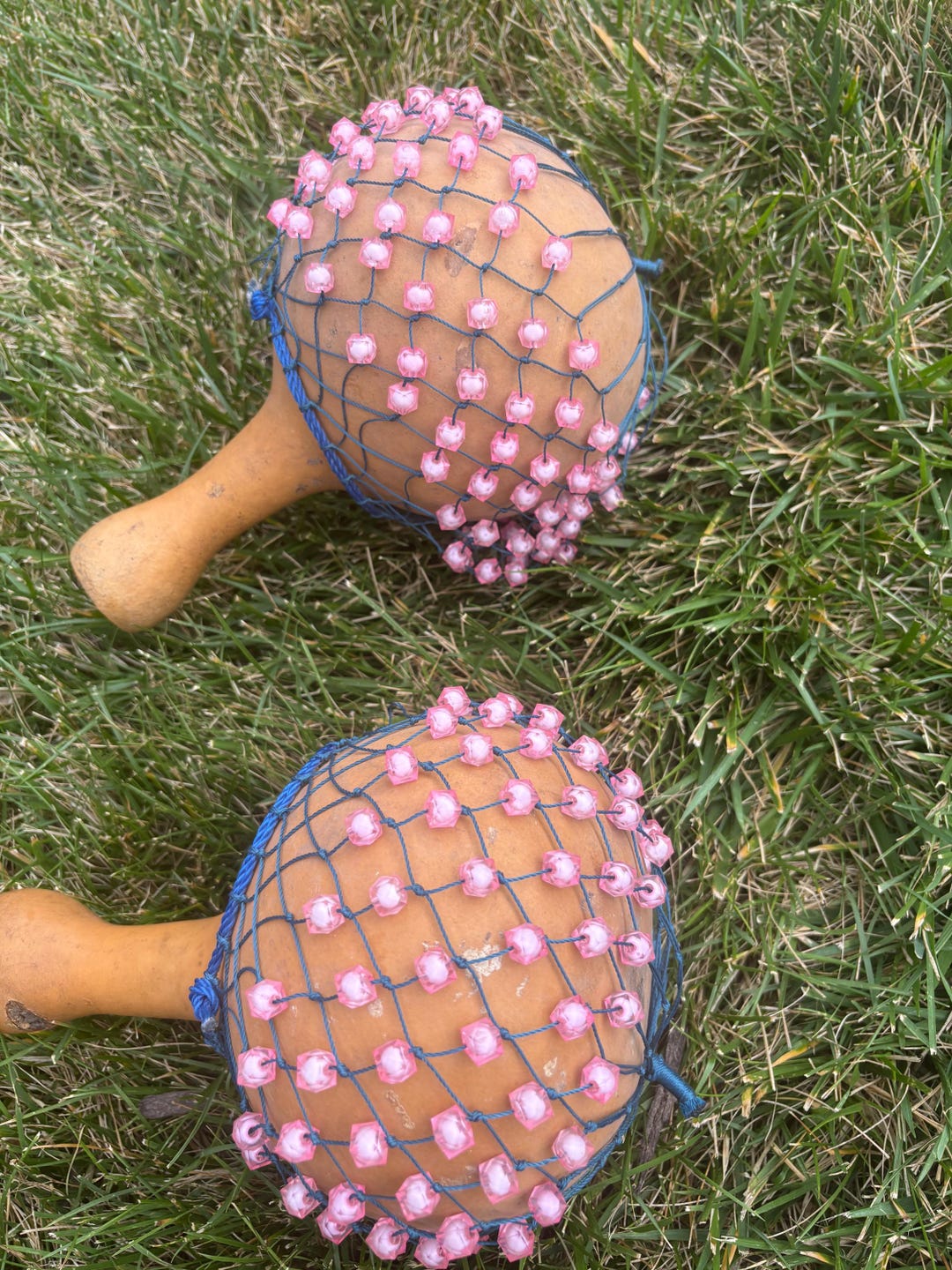 Natural Ghana Beaded Percussion African Organic Shaker Northern ...