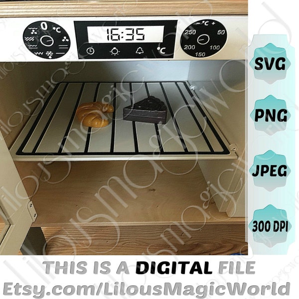 IKEA DUKTIG Küchen hack/Grate digitale Datei/SVG Cut File/svg png jpg/instant download/play kitchen DiY, 29x32 cm