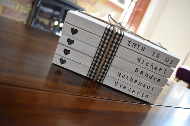 Personalised Books Painted Decorative Books Books With Names Etsy UK