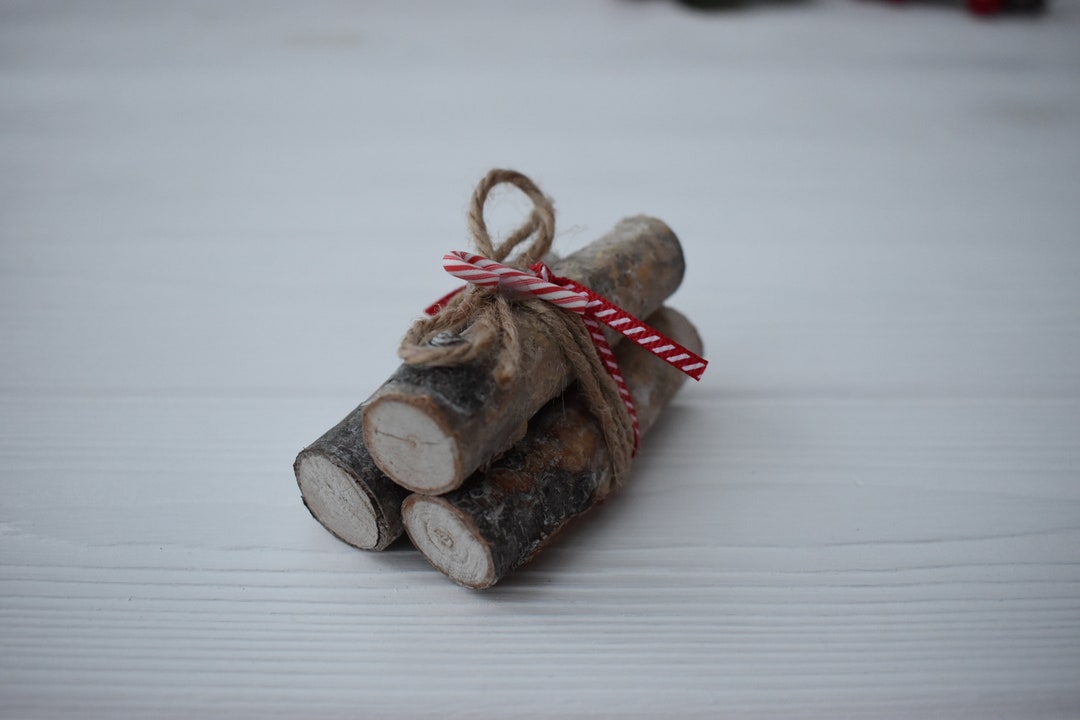 Mini Wood Logs Bundle Christmas Tier Tray Decor Tiered Tray Etsy UK