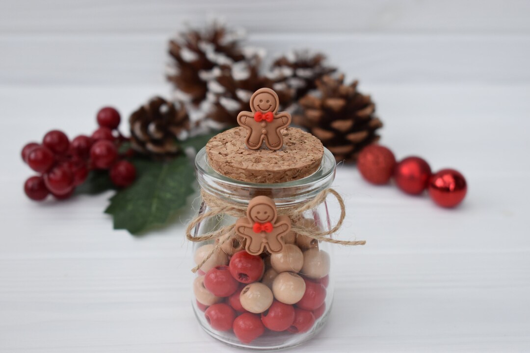 Mini Gingerbread Glass Jar, Christmas Tiered Tray, Gingerbread Decor ...