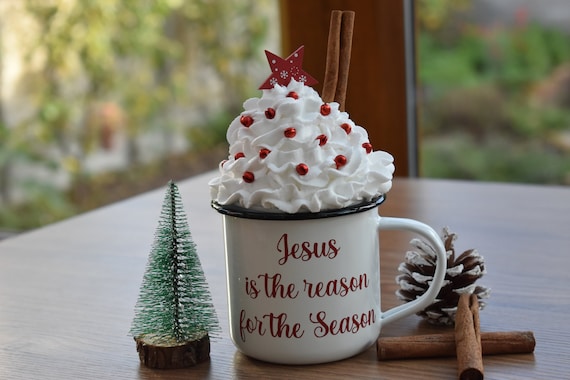 Mug Topper Faux Whipped Cream Christmas | Rae Dunn | Coffee bar | Tiered  Tray Decor | Fake Mug Toppers | Cream Toppers | Candy Cane