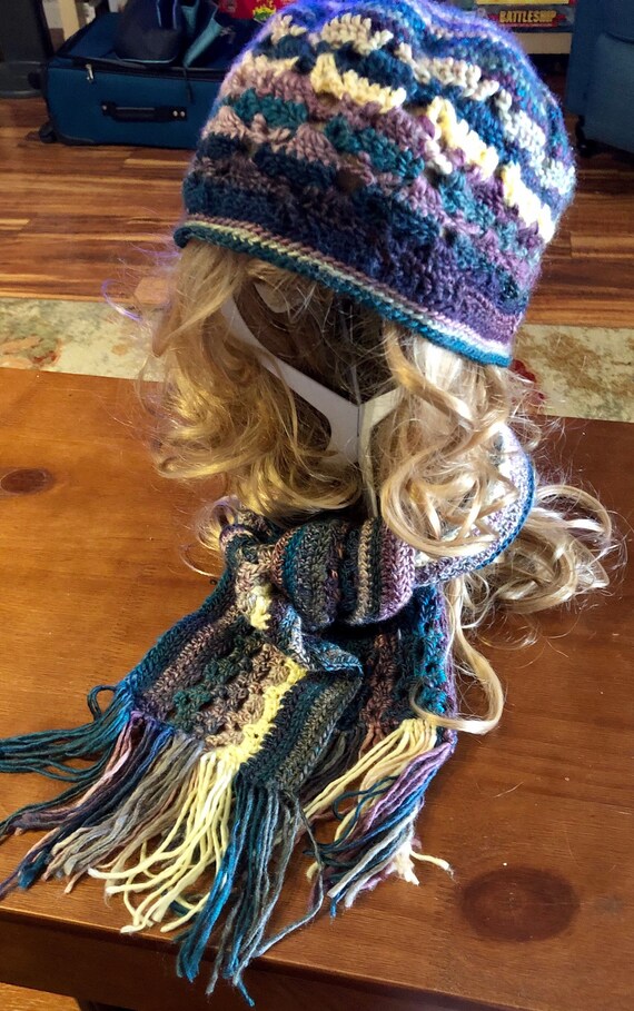 Tealberry Scarf and Hat Set - Etsy display picture 3