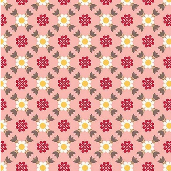 Mask Making Supplies, Riley Blake Fabrics Gretel Lattice in Pink - Perfect for Crafting, Nursery, Clothing, and Quilts