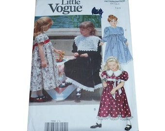 Sewing Pattern Vogue Strausberg Designer Flower Girl /& Doll Dress Sz 2-8 Wedding