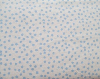 Benartex Minkee Flannel Blue Dot - Perfect for Crafting, Nursery, Clothing, Halloween Crafts and Quilts