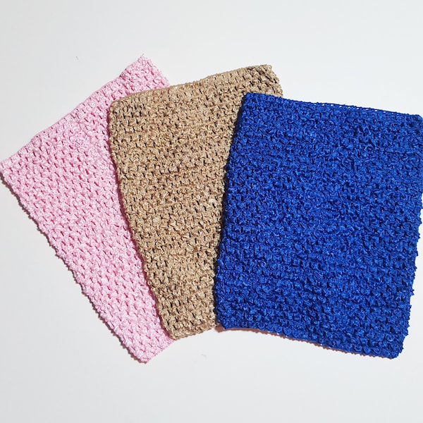 9 Inch Unlined Crochet Tutu Top for Tutu Dresses - Tube Tops, Dress Top, Unlined, Tutu Supply, Large