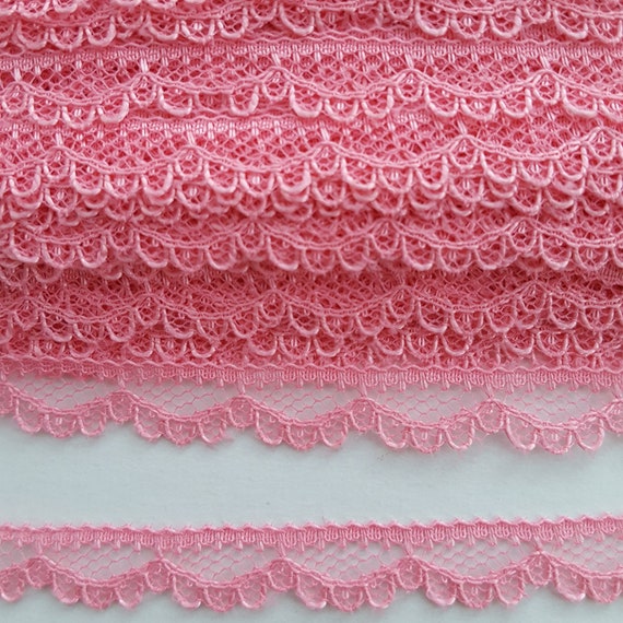 Pink Scalloped Lace Time 3 8