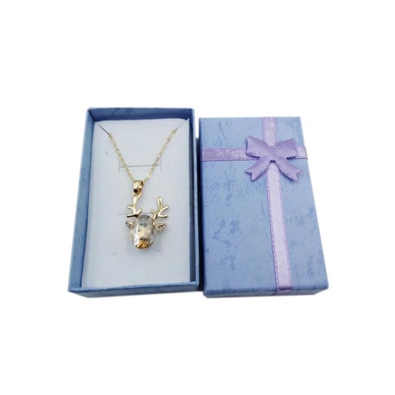 Ring Pendant Bracelet Necklace Earrings Jewelry Gift Box, Ribbon