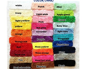 1.5" Crochet Headbands | YOU Pick Colors and Quantity for Baby Girls, Toddlers, or Adults Headband | Hair Bow Making Supplies