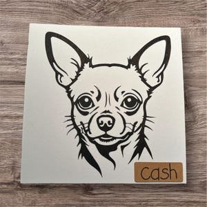 Tarjeta personalizada de chihuahua