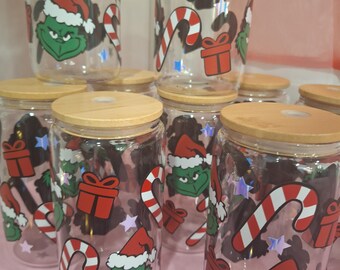 Christmas Libbey Can Glass - Drinking Glass and Giftset