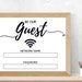 Be Our Guest Printable Wifi Sign for Home or Office 8x10 - Etsy