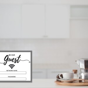 Be Our Guest Printable Wifi Sign for Home or Office 8x10 - Etsy