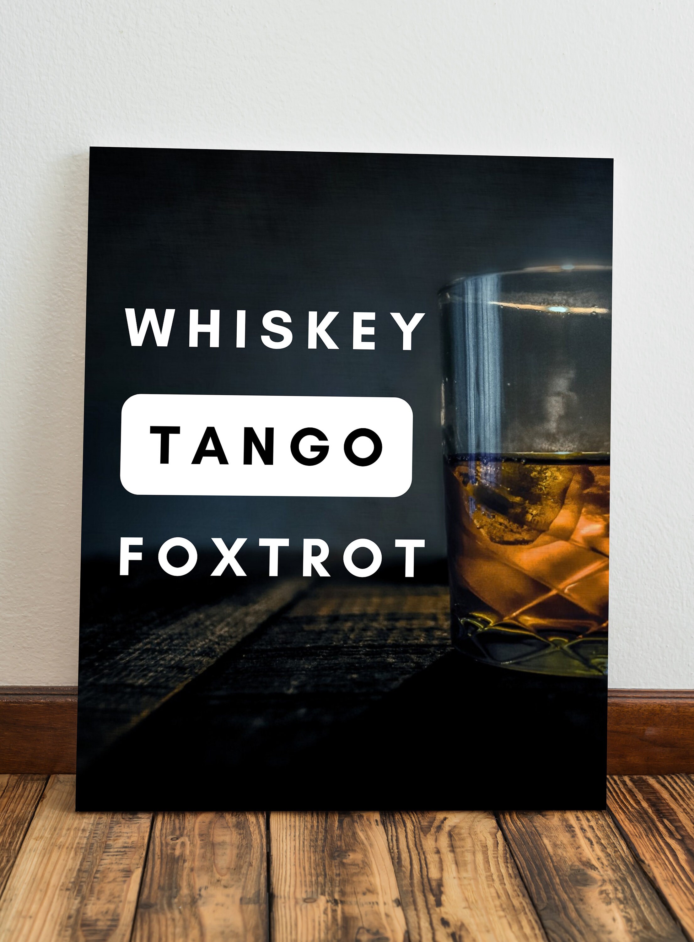 Printable Whiskey Tango Foxtrot Poster for Home Bar Decor Bar Etsy