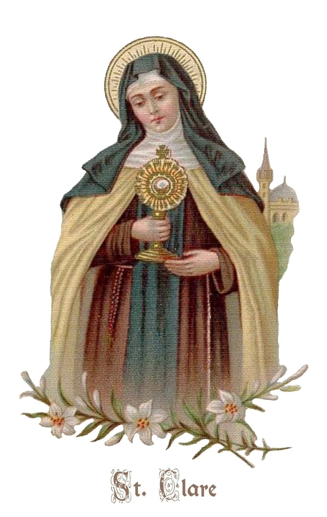 St. Clare of Assisi T-shirt - Etsy