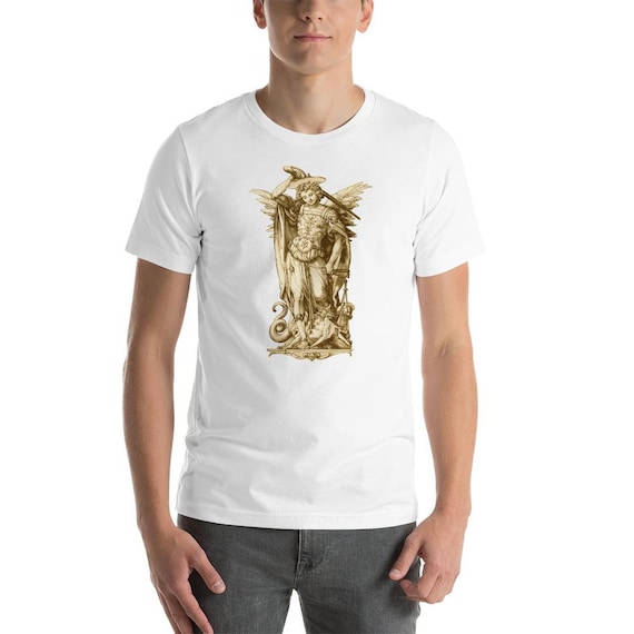 St. Michael the Archangel Disegno T-shirt - Etsy