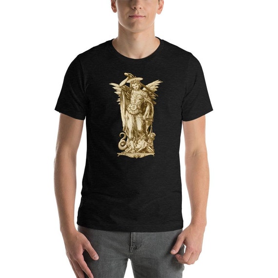 St. Michael the Archangel Disegno T-shirt - Etsy