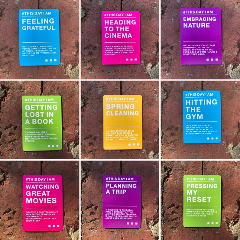 THIS DAY I AM Self Care Proactive Mental Health Card Deck