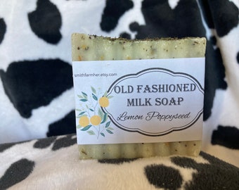 Lemon Poppyseed Raw Milk Soap